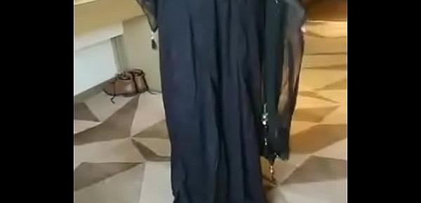  muslim rich lady riya black sari part 5